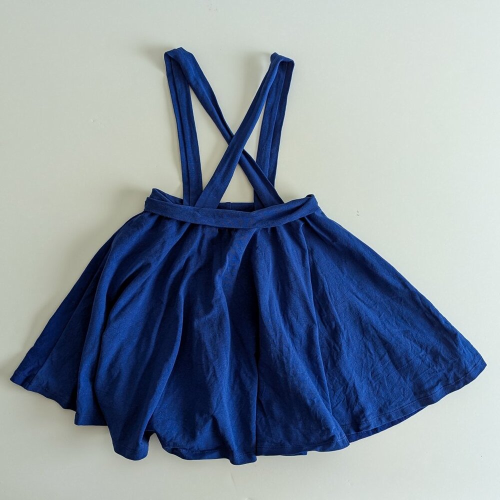 AG Threads Suspender Skirt Girls 4t EUC Blue